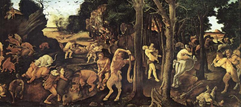 Piero di Cosimo A Hunting Scene Sweden oil painting art